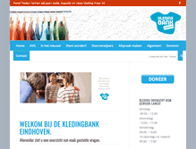 Tablet Screenshot of kledingbank-eindhoven.nl